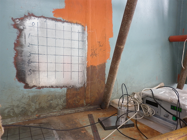 無損檢測200噸鋼水梁殘余應(yīng)力